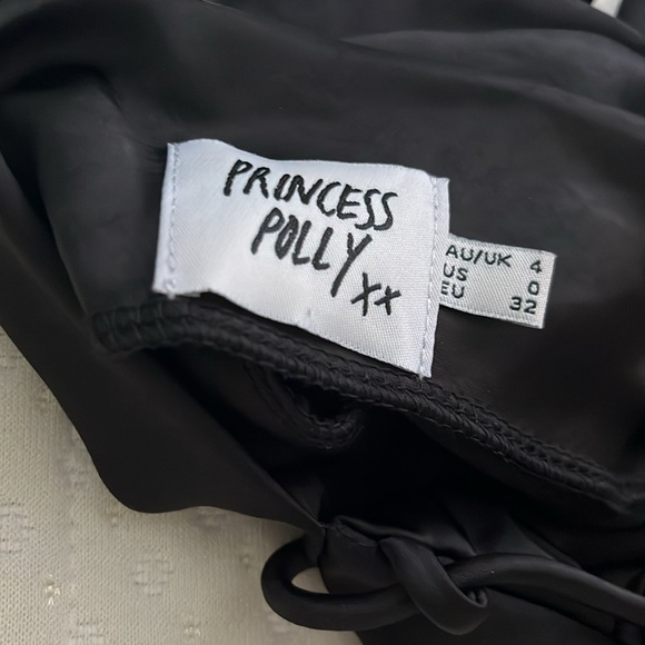 Princess Polly Black Mini Dress Size 0 - Picture 3 of 5